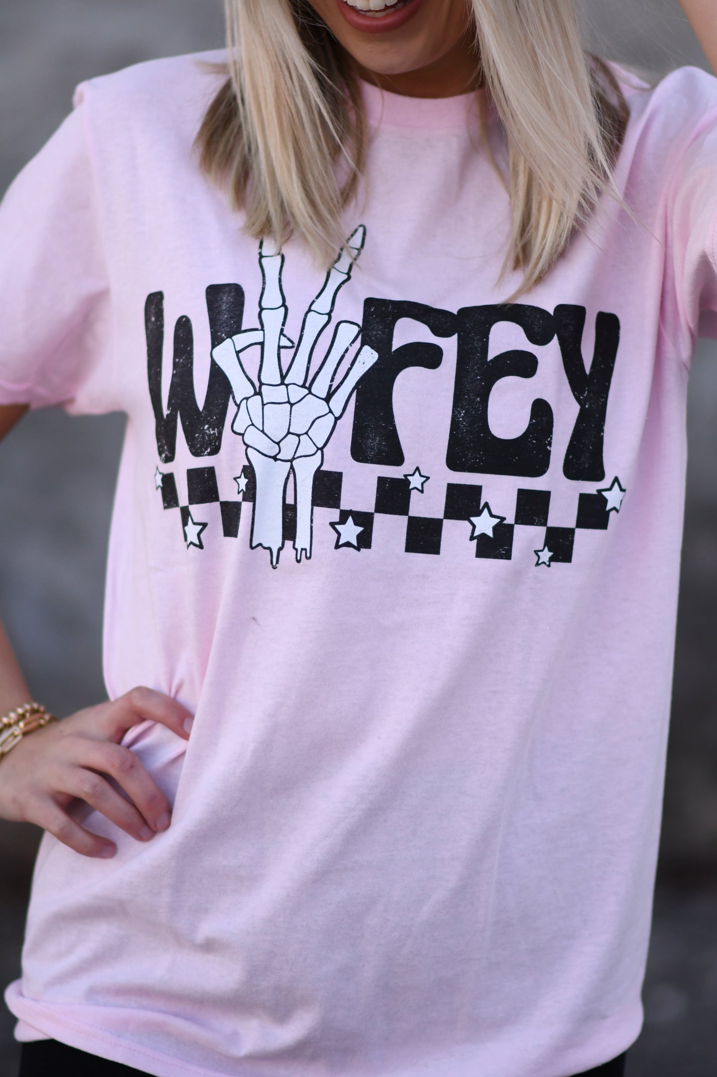 Wifey skully tee