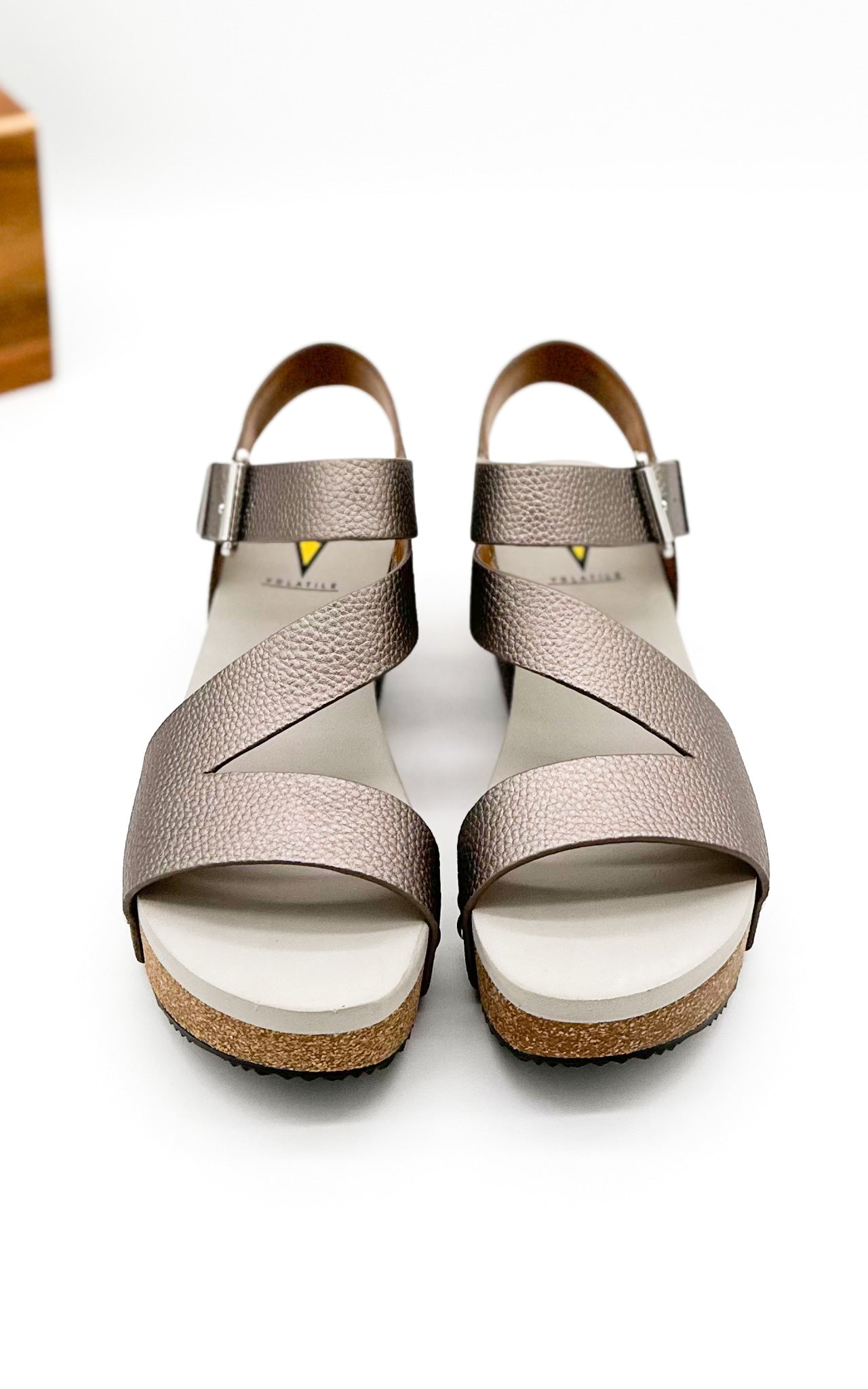 Very Volatile Biloxi Wedge in Pewter