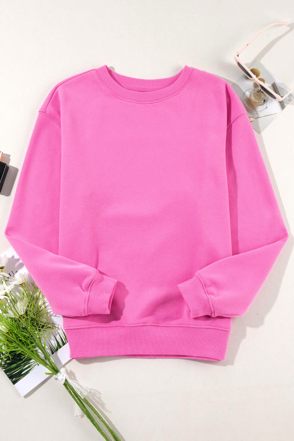 Round Neck Long Sleeve Sweatshirt