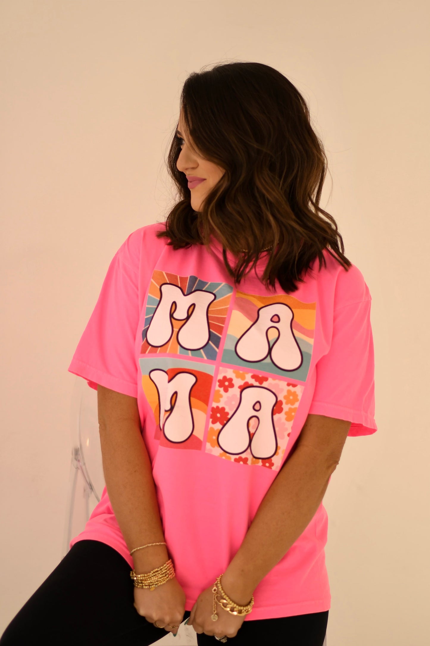 Retro Mama Block Tee