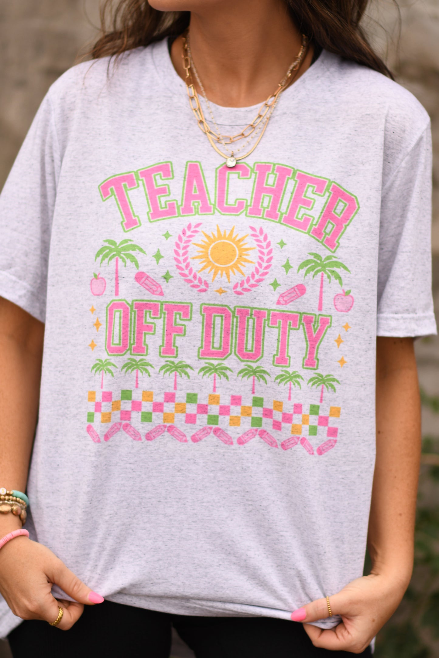 Teacher off duty tee