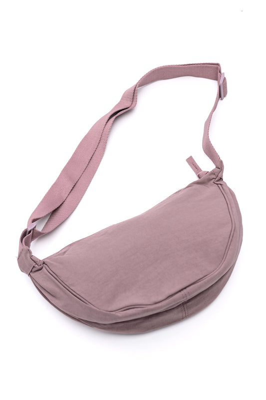 Essentially Everything Round Mini Crossbody Bag in Lavender