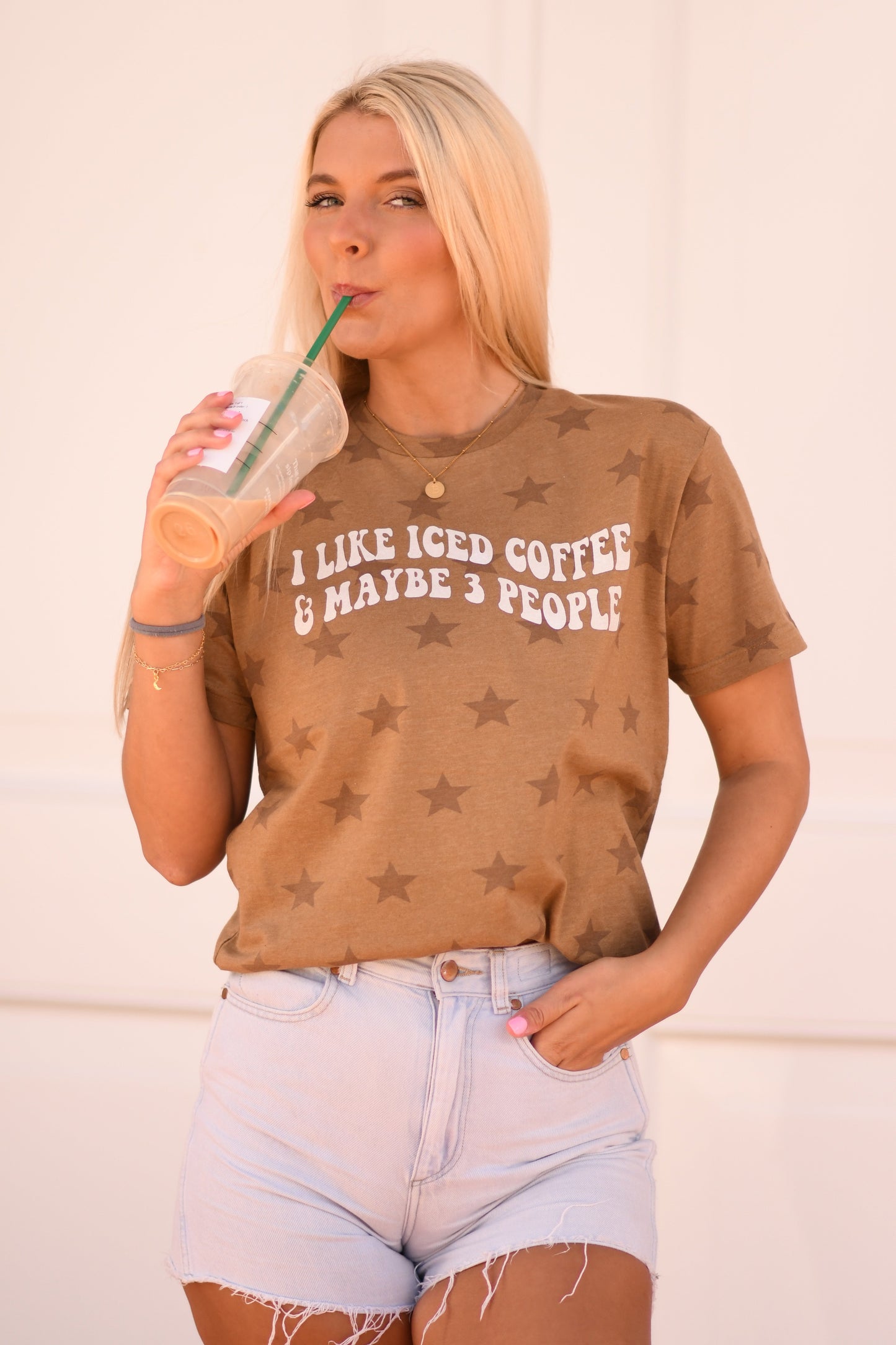 I like iced coffee tee