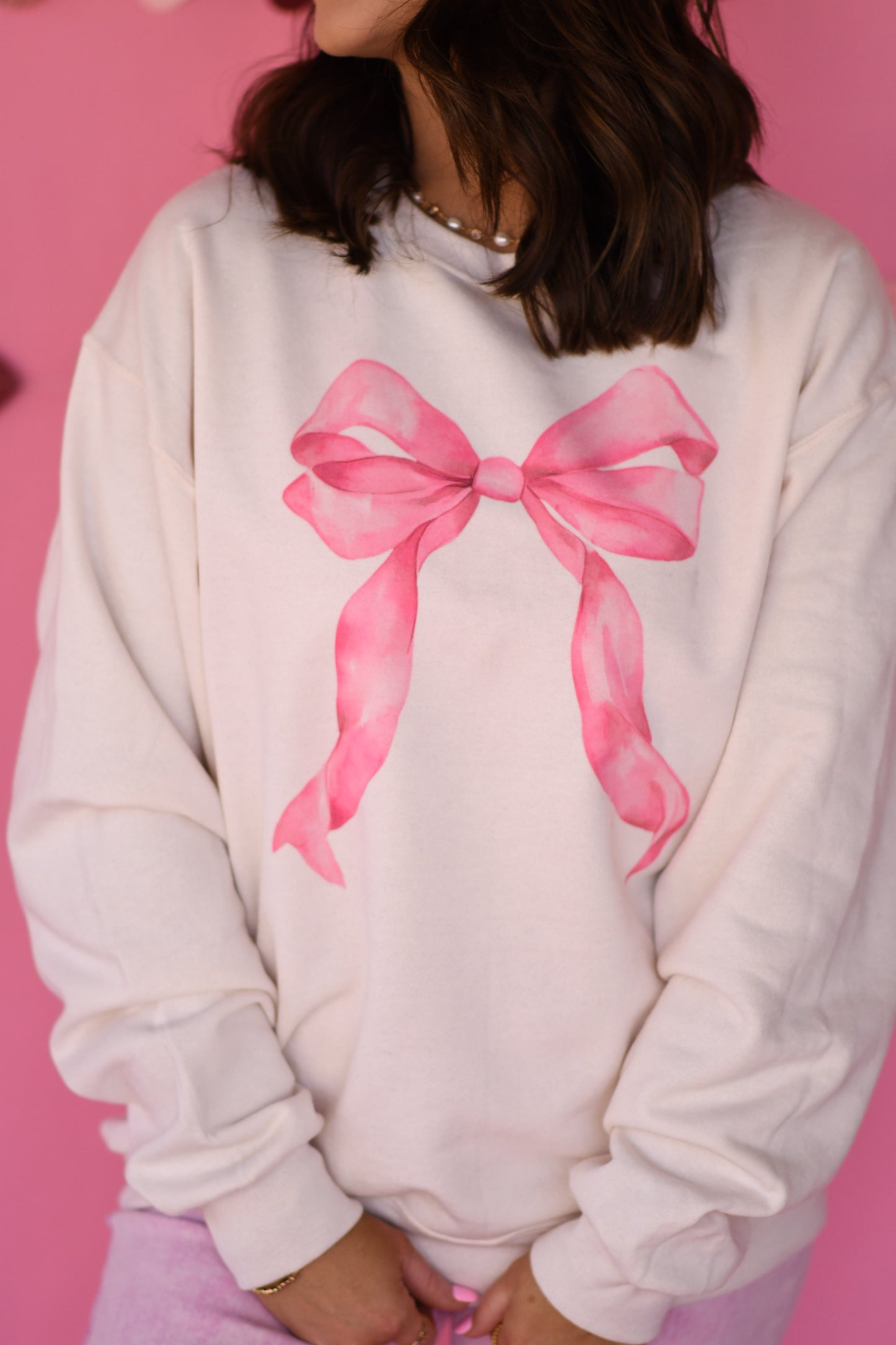 Dainty Bow Sweatshirt