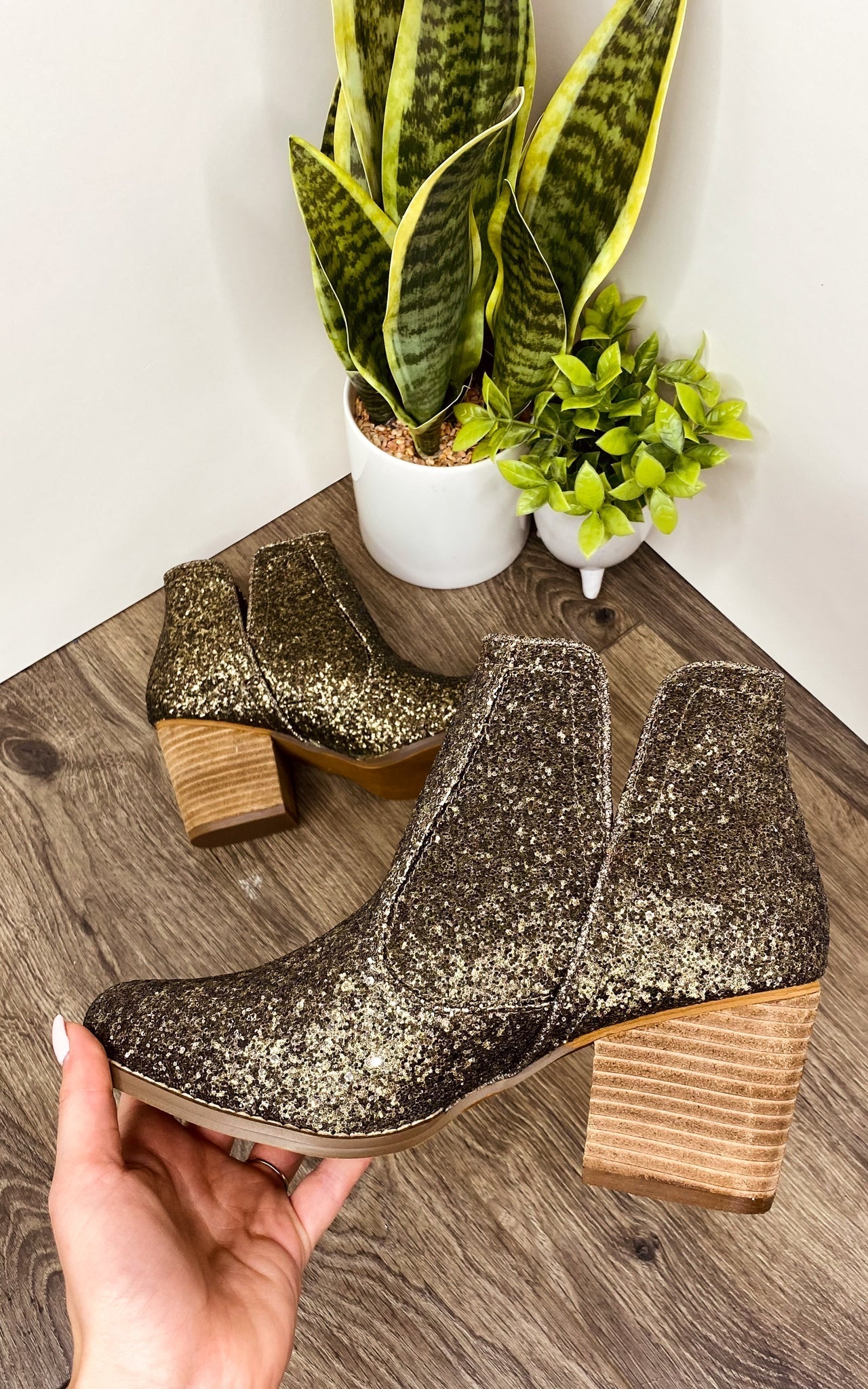 Fiera Booties in Bronze