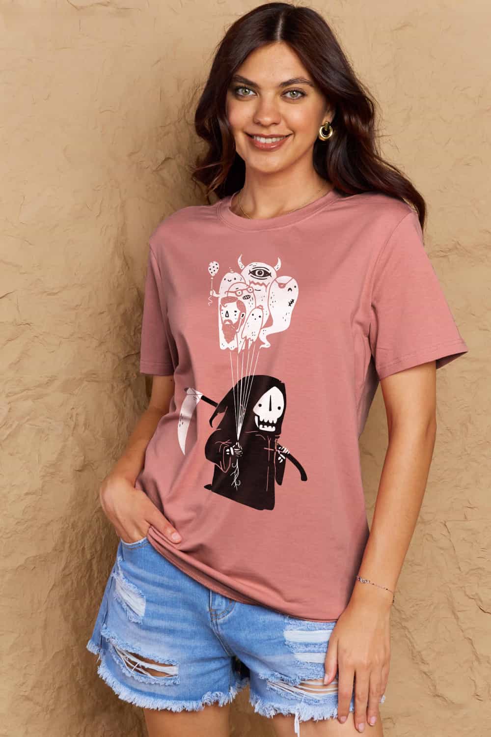Simply Love Full Size Death Graphic T-Shirt