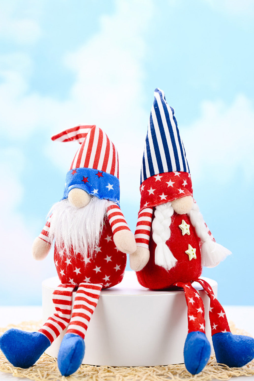 2-Piece Independence Day Pointed Hat Decor Gnomes