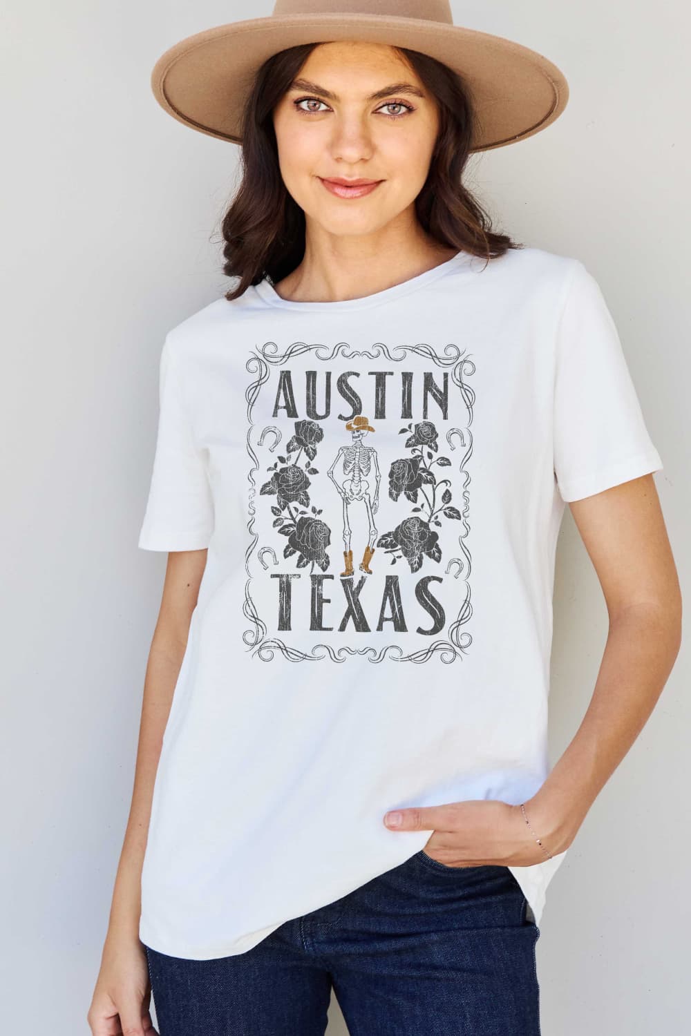 Simply Love Full Size AUSTIN  TEXAS Graphic Cotton T-Shirt