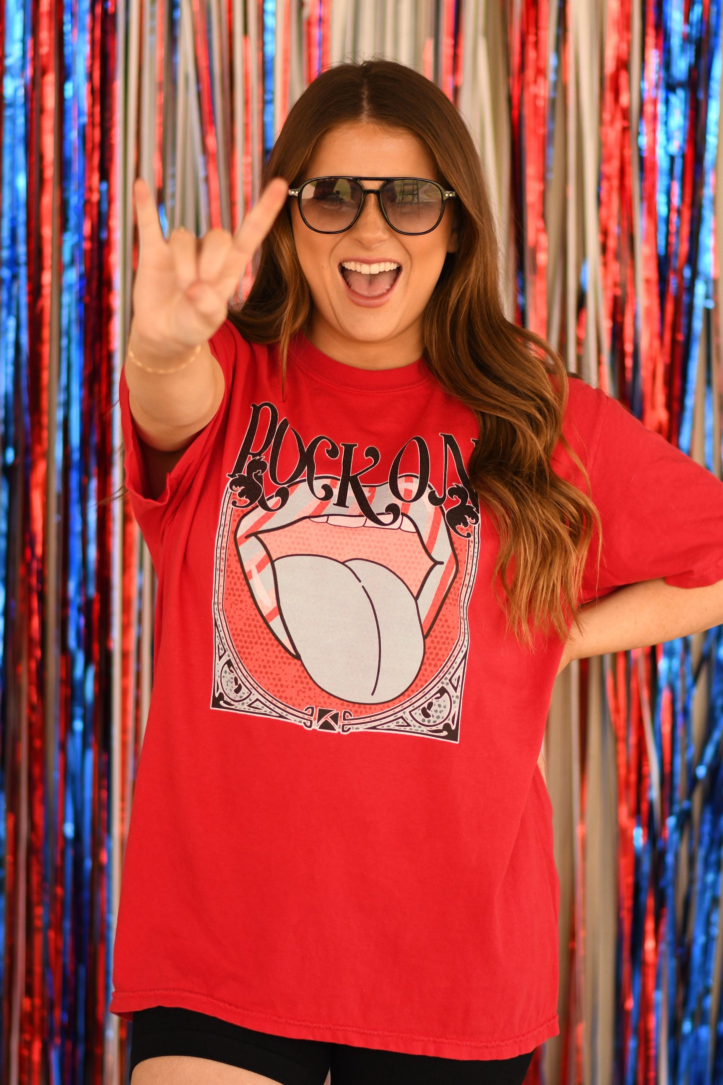 Rock On Tongue Tee