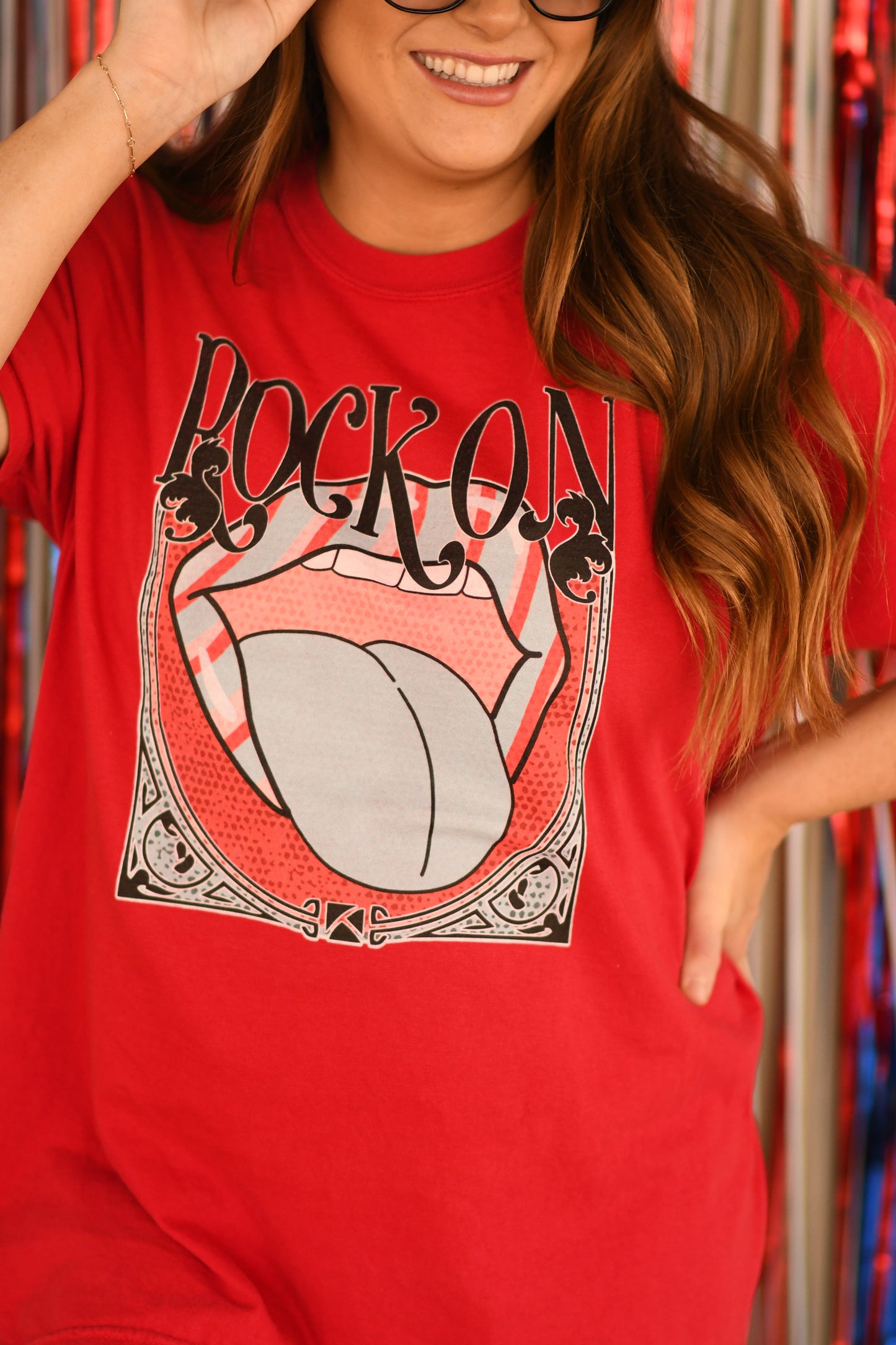 Rock On Tongue Tee